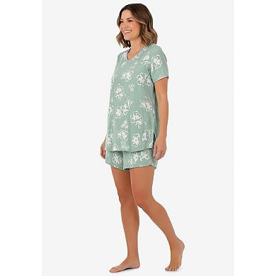 Dreams & Co. Plus Size 2-Piece Gauze Shorty Pajama Set