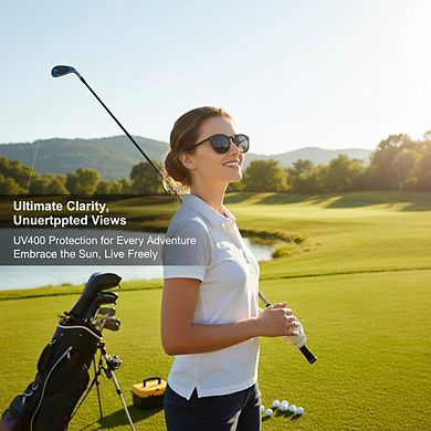 Polarized Round Sunglasses UV400 Protection for Driving Fishing Golf