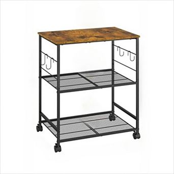 Microwave Cart on Wheels Storage Utility Cart for Kitchen Office