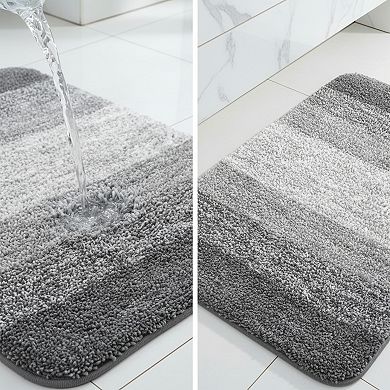 Microfiber Bathroom Rug Set Soft Absorbent and Machine Washable
