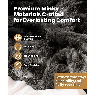 Plush Fuzzy Throw Blanket Minky and Fluffy for Living Room Decor