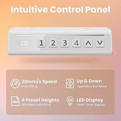 Adjustable Height Electric Standing Desk, 32" Small, 4 Memory Settings