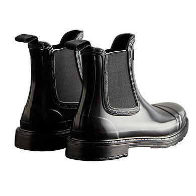 Hunter Womens/Ladies Commando Gloss Chelsea Boots