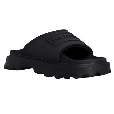 Hunter Unisex Adult Stacked Moulded Footbed Sliders
