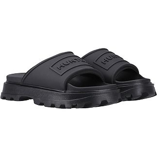 Hunter Unisex Adult Stacked Moulded Footbed Sliders