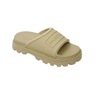 Hunter Unisex Adult Stacked Moulded Footbed Sliders