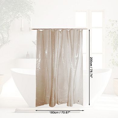 Waterproof Shower Curtain Liner with Bottom Magnets 78.74"L x 70.87"W 1Pc