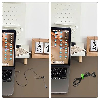 5 Pcs Magnetic Cable Ties, 7.48" Length Cable Organizer with Flower-shaped Magnetic Suction Head