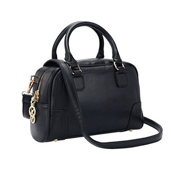 Purse for Women Vegan Leather Crossbody Bags Top Handle Dome Satchel Bag with Strap
