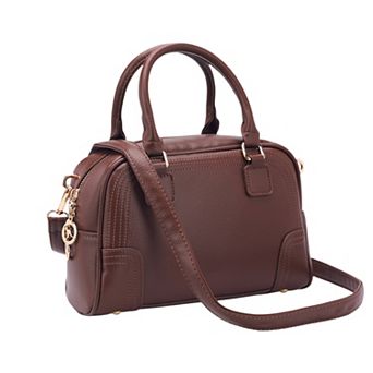 Purse for Women Vegan Leather Crossbody Bags Top Handle Dome Satchel Bag with Strap