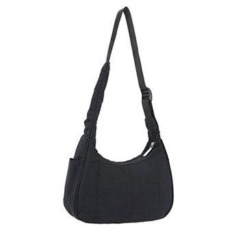 Puffer Shoulder Bag for Women Nylon Quilted Purses Puffy Handbags with Adjustable Strap