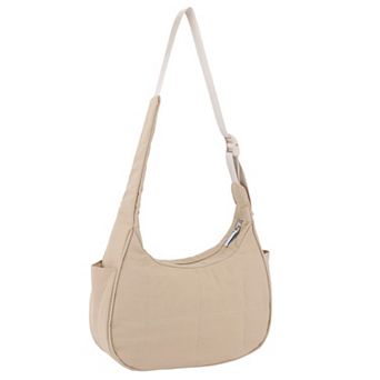 Puffer Shoulder Bag for Women Nylon Quilted Purses Puffy Handbags with Adjustable Strap