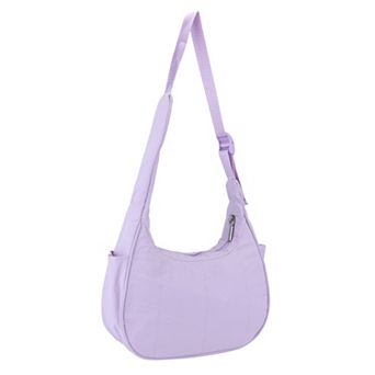 Puffer Shoulder Bag for Women Nylon Quilted Purses Puffy Handbags with Adjustable Strap