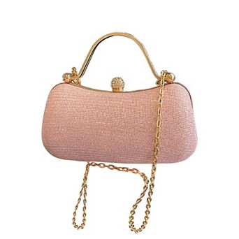 Rhinestone Clutch Purses for Women Sparkly Gemstone Handbag with Detachable Chain