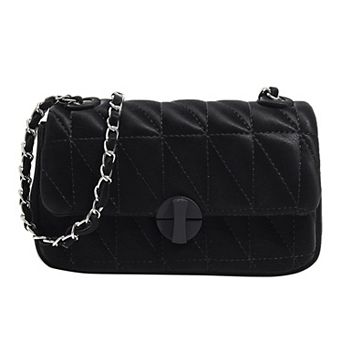 Quilted Shoulder Bag for Women Medium Flap Crossbody Handbag with Chain Strap