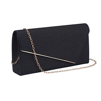 Clutch Purses for Women Cocktail Prom Shiny Sequin Envelope Bag with Chain