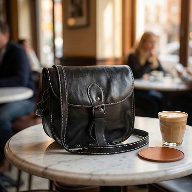 Crossbody Bags for Women Leather Handbags with Charm and Adjustable Strap