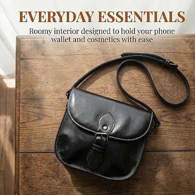 Crossbody Bags for Women Leather Handbags with Charm and Adjustable Strap