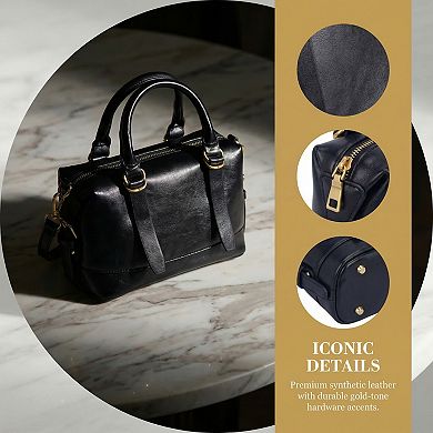 Satchel Handbags for Women Leather Top Handle Crossbody Bags with Adjustable Strap