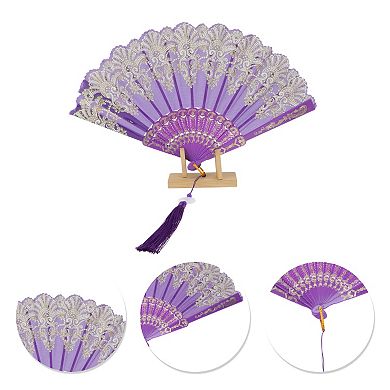 Lucky Cloud Pattern Folding Fan 1 Pc