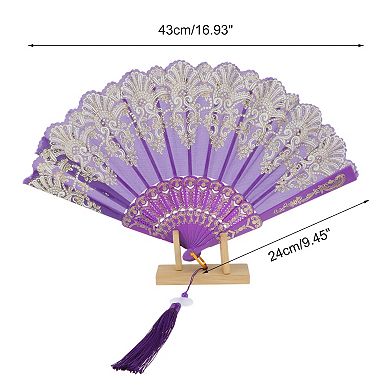 Lucky Cloud Pattern Folding Fan 1 Pc