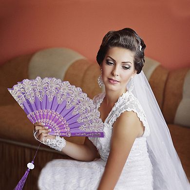 Lucky Cloud Pattern Folding Fan 1 Pc