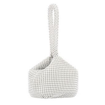 Evening Bag for Women Sparkly Triangle Clutch Purse with Beads