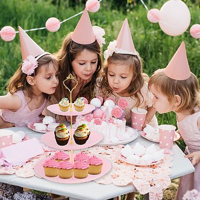 3 Tier Dessert Cupcake Stand, Wave Style Cup Cake Holder Tower with Tiered Tray