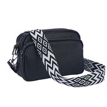 Crossbody Bags for Women 5 Pockets Shoulder Handbags with Wide Strap
