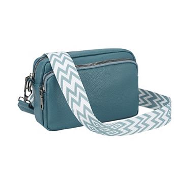 Crossbody Bags for Women 5 Pockets Shoulder Handbags with Wide Strap