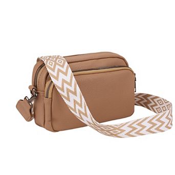 Crossbody Bags for Women 5 Pockets Shoulder Handbags with Wide Strap