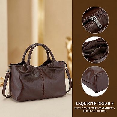 Crossbody Bags for Women Retro Large Capacity Handbags with Adjustable Shoulder Strap