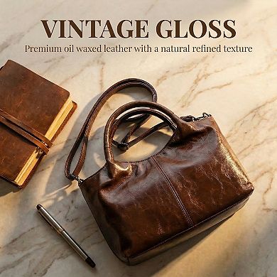Crossbody Bags for Women Retro Large Capacity Handbags with Adjustable Shoulder Strap