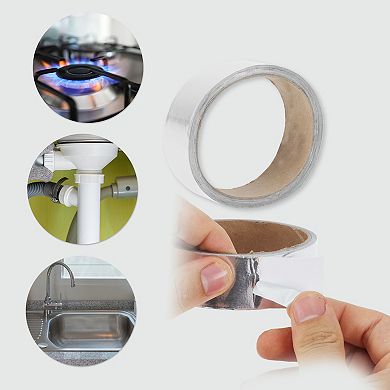1Pc Aluminum Foil Tape Insulation Adhesive Tape for Kitchen Ductwork Sealing