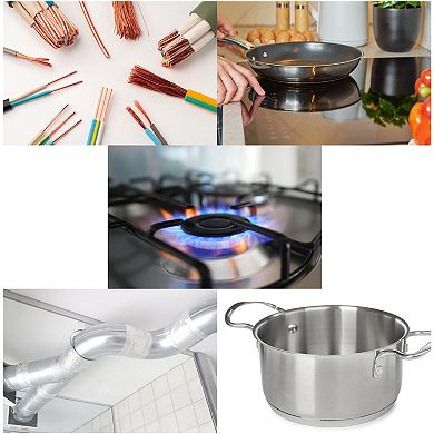 1Pc Aluminum Foil Tape Insulation Adhesive Tape for Kitchen Ductwork Sealing