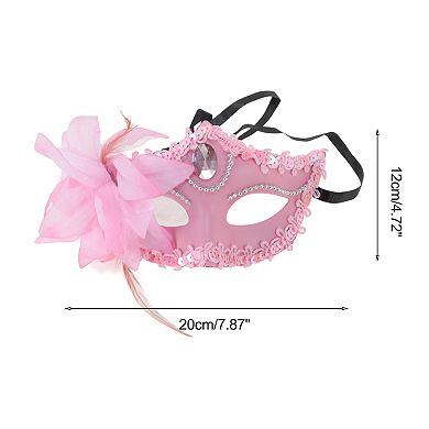 Lily Princess Half Face Party Mask 1 Pc
