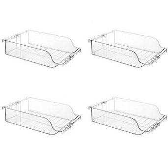 4-Pack Adjustable Refrigerator Soda Can Organizers and Expandable Dispensers
