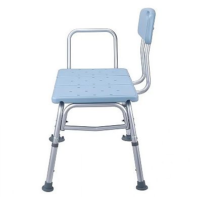 Medical Bathroom Safety Shower Tub Transfer Bench with Back & Handle