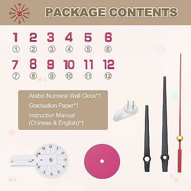 40-70cm Modern Frameless DIY Wall Clock, Large Mirror Acrylic Numeral, Oversized Vintage Clock