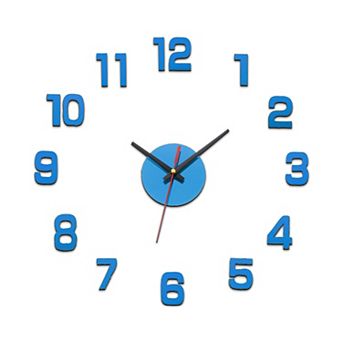 40-70cm Modern Frameless DIY Wall Clock, Large Mirror Acrylic Numeral, Oversized Vintage Clock