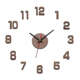 40-70cm Modern Frameless DIY Wall Clock, Large Mirror Acrylic Numeral, Oversized Vintage Clock