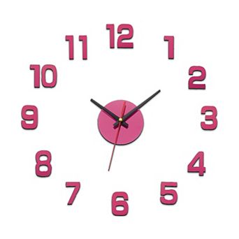 40-70cm Modern Frameless DIY Wall Clock, Large Mirror Acrylic Numeral, Oversized Vintage Clock