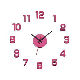 40-70cm Modern Frameless DIY Wall Clock, Large Mirror Acrylic Numeral, Oversized Vintage Clock