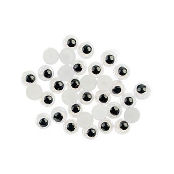John Bead Black and White Wiggle Eyes for DIY Arts and Crafts