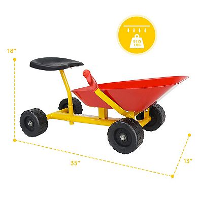 Kids Ride On Sand Dumper Heavy Duty Outdoor Digging Toy