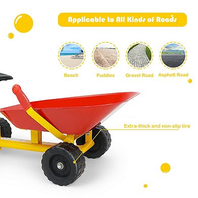 Kids Ride On Sand Dumper Heavy Duty Outdoor Digging Toy