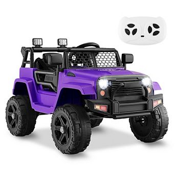 12V Kids Ride On Truck with Remote Control, Headlights and Music