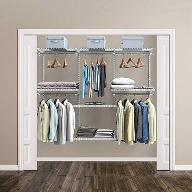 Adjustable Wall Mounted Closet Storage Rack with Shelf