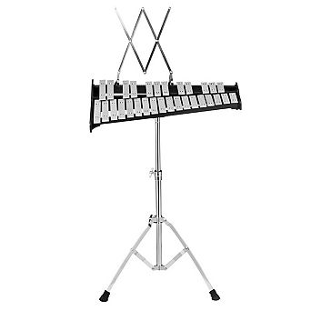 30 Note Xylophone Percussion Set with Adjustable Stand and Practice Pad