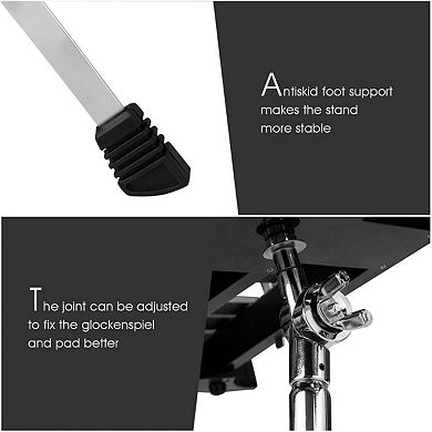 30 Note Xylophone Percussion Set with Adjustable Stand and Practice Pad